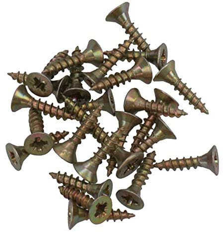 3.5mm x 16mm Countersunk Wood Chipboard Screw Fasteners PZ2 Drive 26pc