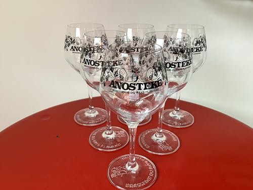 Lot de 6 verres à bière anosteke 33cl neuf nouveau modele