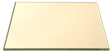 Kaminglas 588 x 324 mm Ofenglas Glas für den Kamin Backofen-Glas Hitzebeständiges Glas 4 mm starkes Glas Beidseitig poliertes Glas Sichtscheibe für Fireplace Temperaturbeständig bis 800 °C 58.8x32.4cm