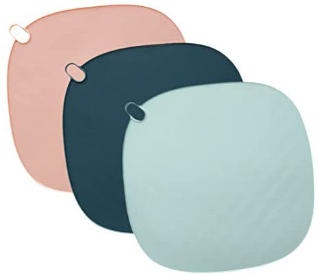 PRETYZOOM 3 Pièces Coussinets isolants Grands Dessous de Verre Accessoires de Nuisette pour Les Tout-Petits poêle Plate manique Multifonction Porte-Pot antidérapant Tapis de Bol