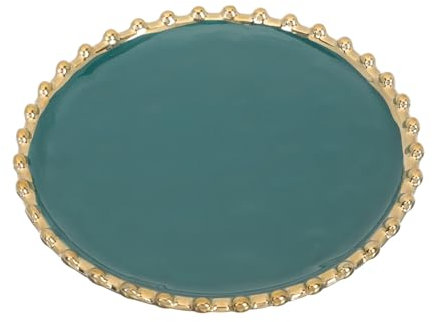 CIYODO Plato De Cerámica Borde Plato De Desayuno Redondo Para Restaurante y Picnic