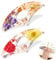 TIESOME Buchseitenhalter, 2 Stück Transparent Getrocknete Blumen Lesezeichen Harz Daumen Daumen Buchseitenhalter Buchöffner Buch Buchzubehör Buchöffner Lesezubehör (Farbe 2)