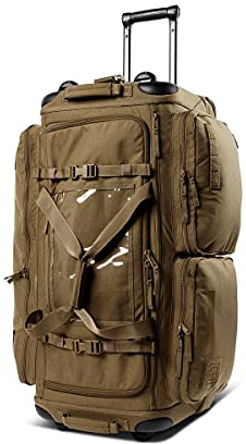 5.11 – Rollgepäck SOMS 3.0 126 L – Wasserabweisend – Teleskopgriff – Anpassbare Fächer – 1050D 1680D Nylon