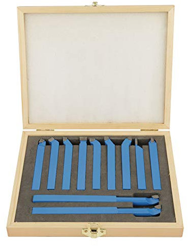 Herramientas de Torno, Cincel de torno 8 x 8, 11 piezas juego de cuchillas para torno, cinceles de torno de acero con punta de metal duro para soldadura fresado y corte