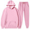 Generisch Blitzangebote des Tages,Sportanzug Herren Winter Jogginganzug Set Hochwertiger Unisex Kapuzenpullover Und Jogginghose Set,Bequemes Sweatshirt In Für Freizeit Und Sport （Pink，S）