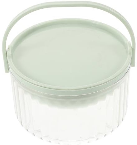 IMIKEYA Contenedor De Ensalada Portátil De Plástico Grande Con Tapa y Organizador De Frigorífico Para Envase Reutilizable Para Preparar Ensaladas