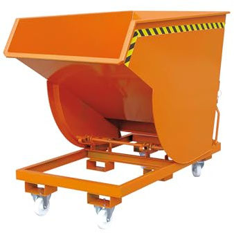 Kippbehälter 400 Liter 2000 kg - mit steilem Kippwinkel - für Stapler Gabelstapler