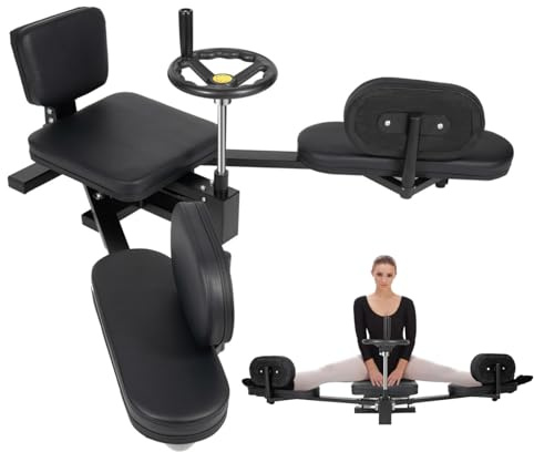 DAOHHFO NEU Beinspreizer, Mechanischer Spagattrainer, 3 Bar Bein Split Stretching Maschine mit Drehkurbel, 180° Dehnung, bis 100kg – Ideal für Kampfsport und Ballett und tägliches Training