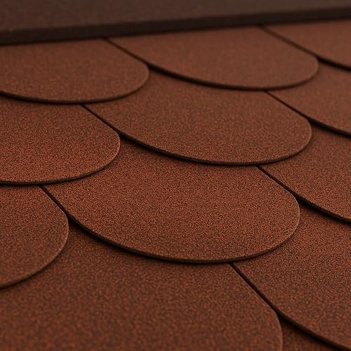 Tejas bituminosas Beaver B-Red de Color Rojo - la techumbre bituminosa