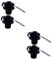 SOIMISS 2 Sätze Kajak Luftventil Luftmatratze Schlauchboot Bootszubehör Gummiboote Stopper Aufblasbares Kajak Angelzubehör Boston-luftventil Luft Für Kajak PVC Black 2 Stücke * 2