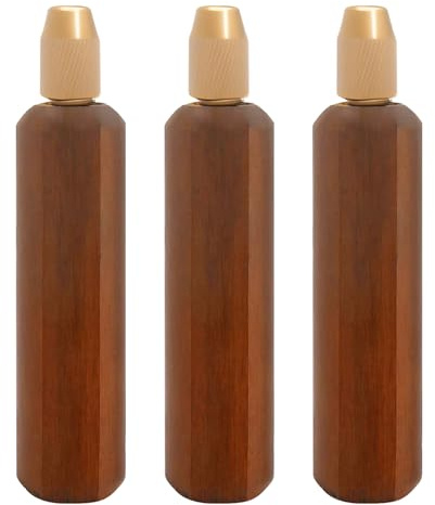 JETHMA 3Pcs Wooden File Handle with Brass Collet Chuck Ergonomic Diamond Needle File Handle for Woodworking Metal Joinery