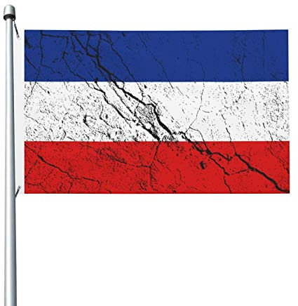 Flaggen Durable, Flagge Von Und Montenegro Textureffekt Polyester Dekoration Flagge Für Restaurants Feiertage Fahne 90X150Cm