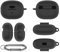 Für SHOKZ OpenDots ONE Hülle Cover,Ohrhörer Kratzfest stoßfest Schutzhülle Weiche Silikonhülle mit Karabiner für SHOKZ Open Dots ONE (schwarz)