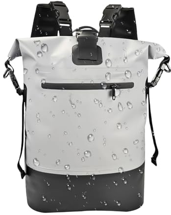 Bsbkoj Wasserdichter Rucksack 25 Liter Rollenverschluss Strapazierfähige | Camping Rucksack für Männer Wandern Camping Outdoor Bergsteigen Trekking Fitness Sport