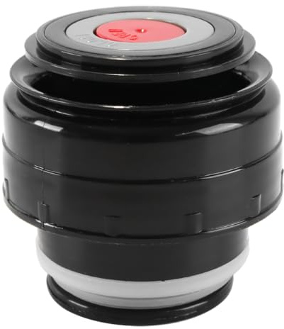 Namvo Vacuum Flask Lid Cover,Insulated Cup Cover,5.2cm Outdoor Travel Cup Vacuum Flask Lid(5.2cm,Black Red)
