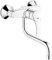 Grohe Eurosmart Einhand-Spültischarmatur, Wandmontage, Ausladung 150 mm, 31509002 Chrom