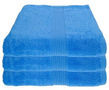 Julie Julsen 3er Pack Duschtuch 29 Farben erhältlich weich und saugstark 500gsm Öko Tex Türkis 70 x 140 cm B-Ware