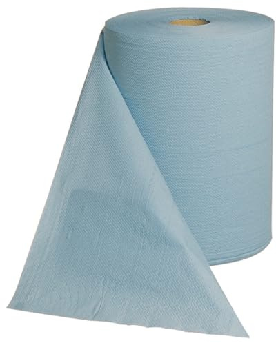 Dönges K-Rolle, blau, 2-lagig, 38 x 36 cm, 1000 Blatt (Papierabroller Putztücher Hygienetücher Putzpapier-Rollen Einwegputztücher Industrieputzpapier Papierputztücher Papierreinigungstücher)