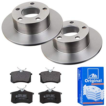 2 Bremsscheiben Ø245 Voll + Bremsbeläge Hinten von ATE Voll (IJF141GJ80) Bremsensatz Bremsanlage Bremsen-Kit,Bremsenset, Bremsscheiben, Bremsbeläge, Bremsen-Set, Beläge, Bremsbelag, Bremsbelagsatz,