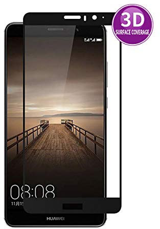 E-Hamii 3D Protector de Pantalla para Huawei Mate 10 (Negro), HD Cobertura Completa Proteger la Película, 9H Vidrio Templado Protectora, Protección Pleno Anti-Scratch y Anti-Huella Digital