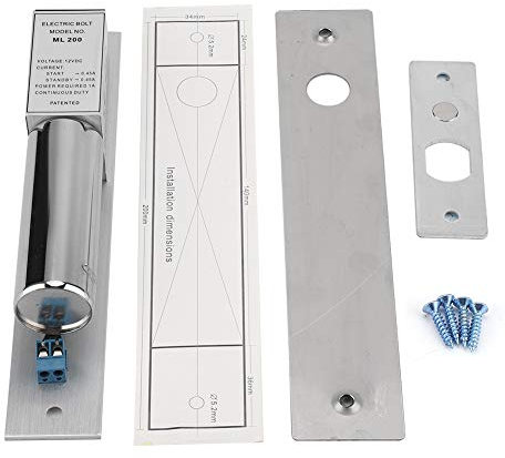 Zerodis Verrou de porte électrique magnétique pour porte en verre