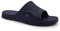 HEVA Shower Slide Open Toe Sandals Mens Bathroom Slippers Beach Indoor House Shoes（6.5UK 40EU,Navy）