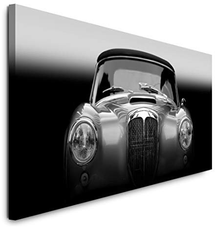 Paul Sinus Art GmbH Oldtimer 120x 50cm Panorama Leinwand Bild XXL Format Wandbilder Wohnzimmer Wohnung Deko Kunstdrucke
