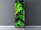 Oedim Vinilo Frigorífico Hojas Verdes 185x60cm | Adhesivo Resistente | Pegatinas de Nevera Económicas y Elegantes | Vinilo Nevera