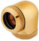 Corsair Hydro X Serie XF Hardline 90 Grad 14mm OD Fittings, Doppelpack (Massives Messing, Double O-Ring Hardline Compression Design, Einfache Rohrverschraubung Mit 12mm Durchmesser) Gold