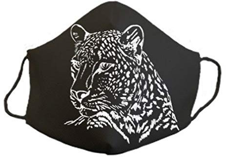 Geprüfte Schutzmaske mit 3-lagigem Leopardenmuster, lustiges Design