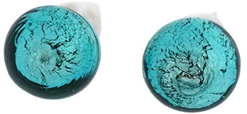 Murano Kugel Ohrstecker - Teal