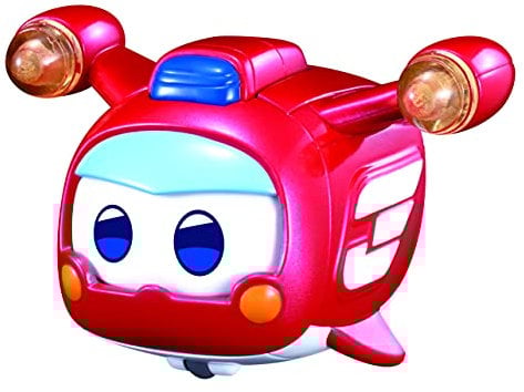 Super Wings - Transformations-Flugzeugwelpe Super Pet Jett, ca. 15,4 cm große Spiel-Figur für Kinder, Spielzeug-Flugzeug mit Bewegungs- und Leuchtfunktion