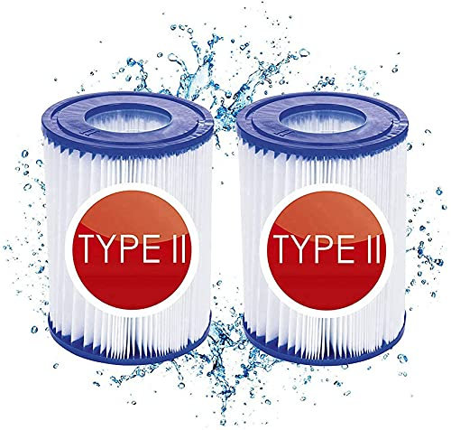 KHDFID Cartucce filtranti per piscina tipo II, filtro Flowclear, per filtro Bestway 58094, filtro efficiente per la pulizia della piscina (2 pezzi)