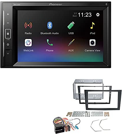 Pioneer DMH-A240BT 2-DIN Autoradio Bluetooth USB passend für Opel Astra H 2004-2010 ohne Canbus