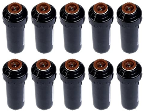 [Pack 10] Difusor emergente LPS 212 Toro + Boquilla TVAN 360º | 3,1/4,3 Metros | Aspersor riego 1,4/4,8 Bar | Aspersor Ajustable emergente de 50mm