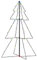 vidaXL Weihnachtsbaum Pyramide Christbaum Leuchtbaum Lichterbaum Weihnachtsbeleuchtung Weihnachtsdeko 200 LEDs Innen Außen 98x150cm