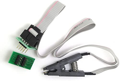 Fasizi SOIC8 SOP8 Testclip für EEPROM 93CXX / 25CXX / 24CXX Incircuit Programmierung + 2 Adapter