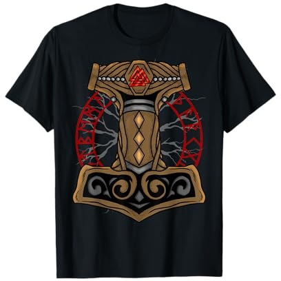 Mjolnir Thor's Hammer Valknut Mjölnir T-Shirt
