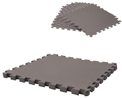 WERKA PRO Dalle pour Piscine imprimé Taupe 50x50cm 3mm 9 pièces
