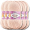 Alize 5x 100g Cotton Gold Batik Türkische Premium Wolle Baumwolle und Acryl Handstrickgarne Garn Yarn Babywolle Strickgarn mit Akzente Accessoire Baby zum Häkeln Stricken (Rose Water | 401)