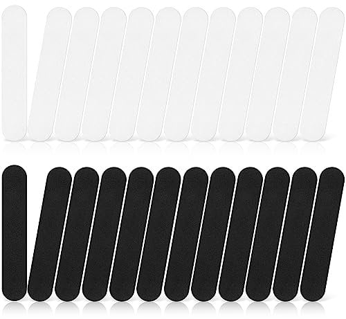 Prasacco 24 Stück Hutgrößen Reduzierer, 5/4/3mm Selbstklebende Hutgrößenband Hutgrößen Schaumstoff-Klebeband schweißfest-Klebeband zum Anziehen und Verkleinern der Größe der Mütze (12 Schwarz+12 Weiß)
