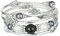 FULU AUTUMN Damen Boho Armband mit Mehrschichtiges Perlen Silber Wickelarmband Modeschmuck Geschenke zum Geburtstag und Muttertag für Frauen(18-Black)