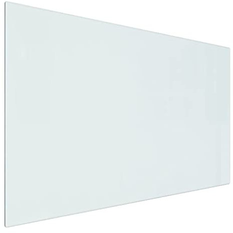 vidaXL Kaminofen Glasplatte Kaminplatte Kaminglas Ofenglas Bodenplatte Funkenschutzplatte Glasbodenplatte Kaminbodenplatte Rechteckig 80x50cm