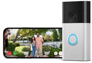 Zertifiziert und generalüberholt Ring Akku-Videotürklingel(Batt. Video Doorbell 2024)WLAN-Videotürklingel-Sicherheitskamera,Selbstinstallation(in 5 Min)|mit eingebautem AkkuIPrivatsphäre-Einstellungen