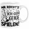 Trendation - Geigenspieler Geschenk Tasse Geigenspielerin Kaffee-Becher Geigen Spruch Mir Reichts Ich Geh Geige Spielen (Weiß)