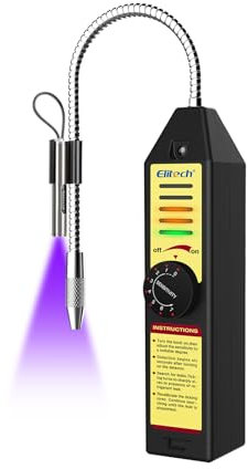 Elitech Detector De Fugas De Refrigerante WJL-6000UV HVAC Detector para Aire Acondicionado Automóviles- Probador De Freón Halógeno R22 R34 R410A R134A