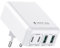 Chargeur USB C, Puissance Totale Sortie 40W 4 Ports, Chargeur Plat PD 3.0 Multiples, Adaptateur d'alimentation à Économie D'espace Compatible avec iPhone 16/15/14, Samsung S25/S24/S23, Google Pixel
