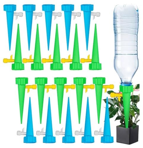Irrigazione Goccia Automatica, 20 Pcs Irrigazione Automatica per Piante, Irrigazione a Goccia, ianteirrigazione Automatica,Sistema di Irrigazione Regolabile, per Dispositivo Vasi da Interno ed Esterno