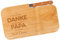 Herz & Heim® Vatertags-Geschenk Frühstücksbrettchen Set mit Messer mit Gravur (Danke Papa)
