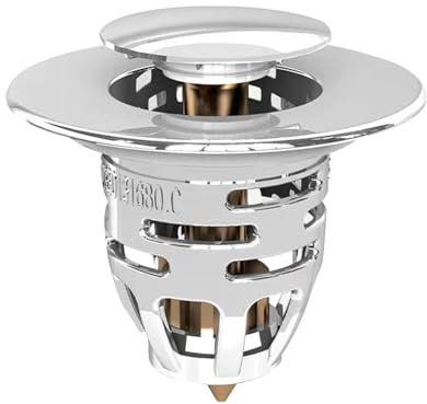 Samuliy Bonde de lavabo pop-up pour salle de bain, lavabo de salle de bain, filtre anti-obstruction